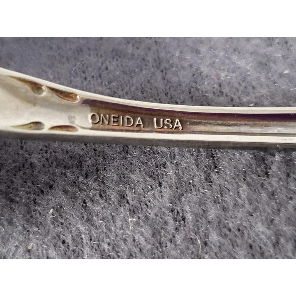 ONEIDA USA ARBOR ROSE-TRUE ROSE Stainless Steel Teaspoons Set of 2 - Picture 6 of 7